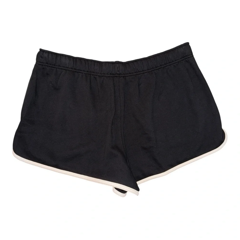 Lululemon Scuba MR Oversized Short 3" *Trim, Black Light Ivory Size XL 12 14 - Picture 2 of 4